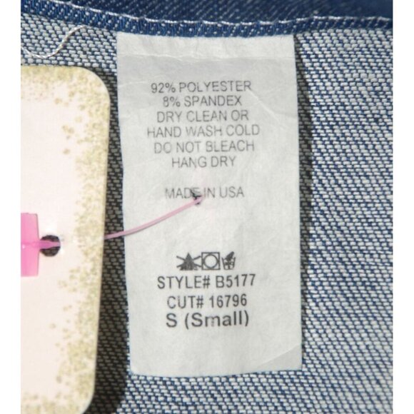 NWT Boutique Denim & Cheetah Print Vest Western Duster Sleeveless Jacket Size S - Picture 10 of 10